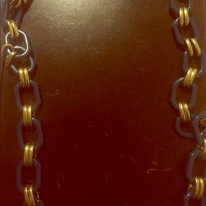 Blue and gold necklace